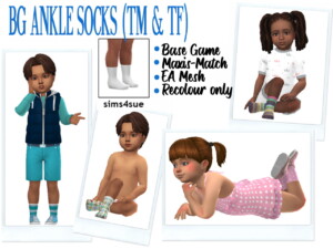 BG ANKLE SOCKS at Sims4Sue