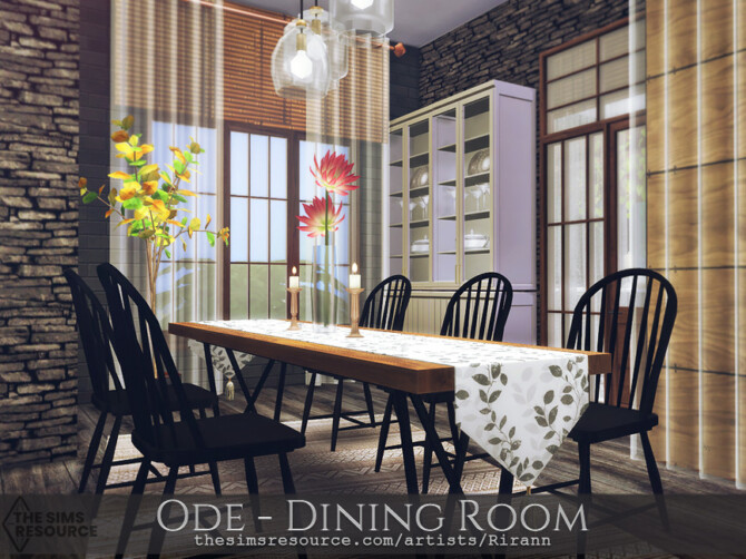 Sims 4 Ode   Dining Room by Rirann at TSR
