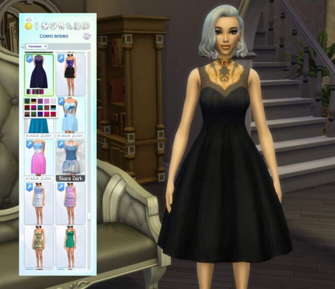 Sims 4 Agatha Dress at My Stuff Origin