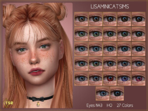LMCS Eyes N43 (HQ) by Lisaminicatsims at TSR