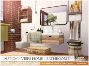 Autumn Vibes Home – Bathroom II by Lhonna at TSR