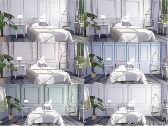 Sims 4 French Apartment Wallpaper by Moniamay72 at TSR