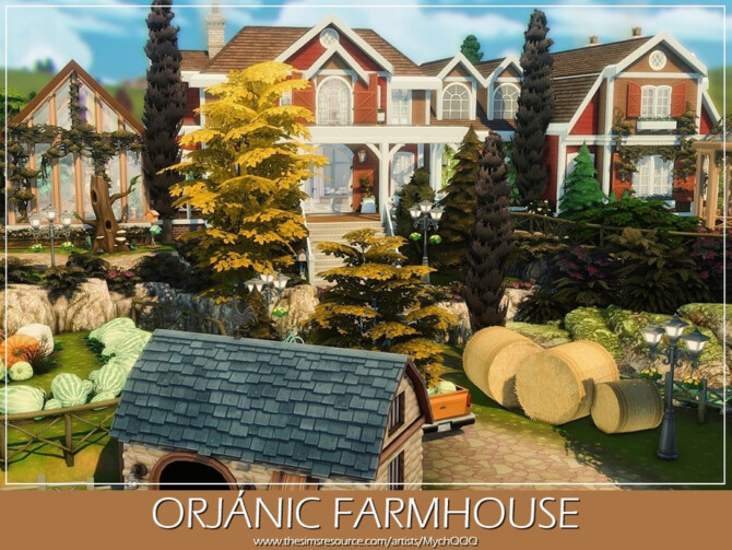 Sims 4 Orjanic Farmhouse by MychQQQ at TSR