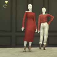 Sims 4 LeSleeveless & Midi Skirt at Rusty Nail
