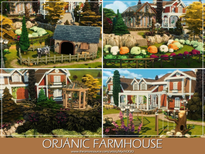 Sims 4 Orjanic Farmhouse by MychQQQ at TSR