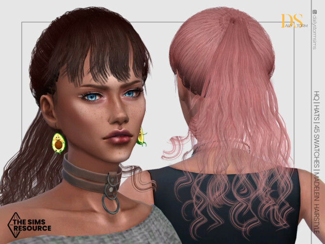 Sims 4 Madelein Hairstyle by DailyStorm at TSR