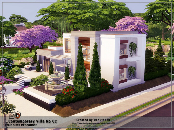Sims 4 Contemporary villa  by Danuta720 at TSR