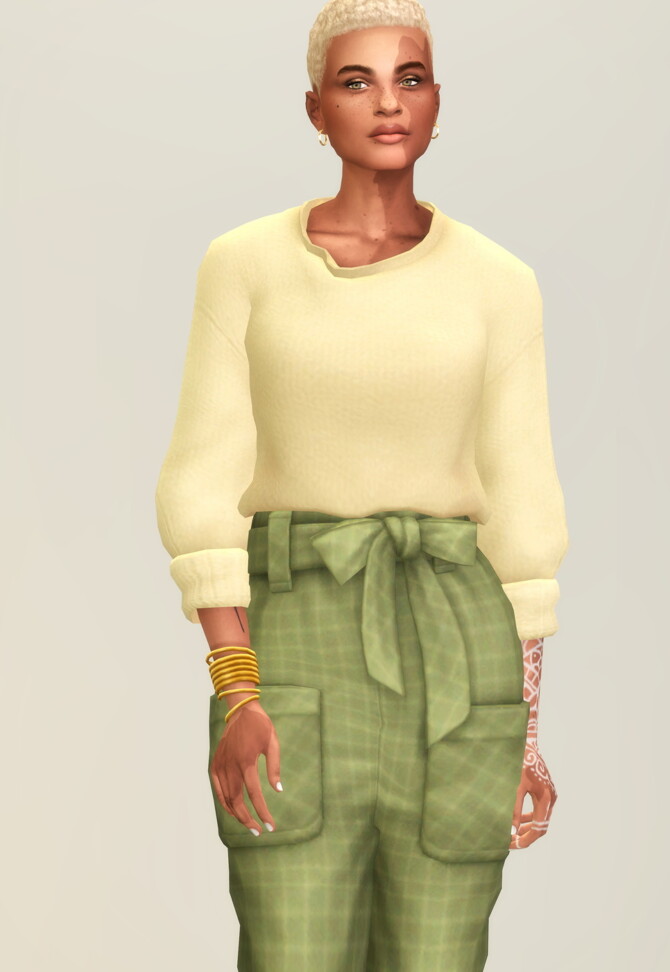 Sims 4 LeSweater & Trousers at Rusty Nail