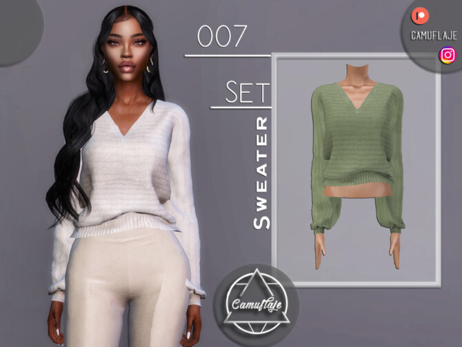 Sims 4 SET 007   Sweater by Camuflaje at TSR