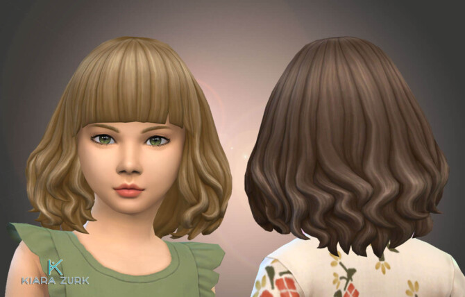 Sims 4 Marina Hairstyle for Girls at My Stuff Origin