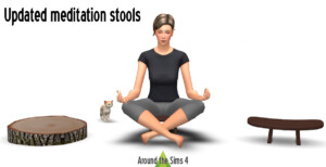 Updated Meditation stools & Starting block at Around the Sims 4