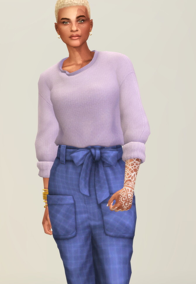 Sims 4 LeSweater & Trousers at Rusty Nail