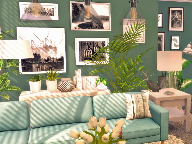 Sims 4 Urban Living Room by Flubs79 at TSR