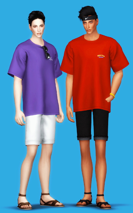 Sims 4 Oversized T Shirt (&Hanging Sunglasses) at Gorilla