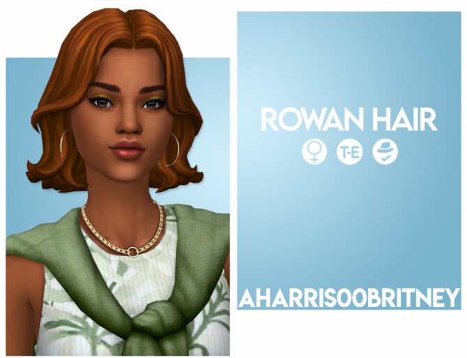 Sims 4 Rowan Hair at AHarris00Britney