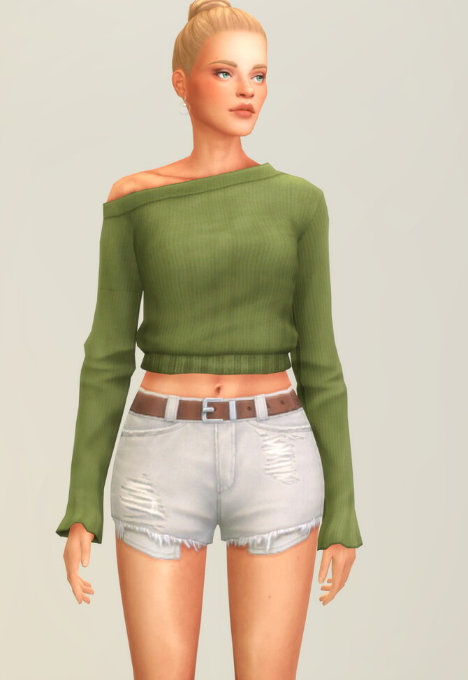 Sims 4 LeKnit Dress & Sweater at Rusty Nail