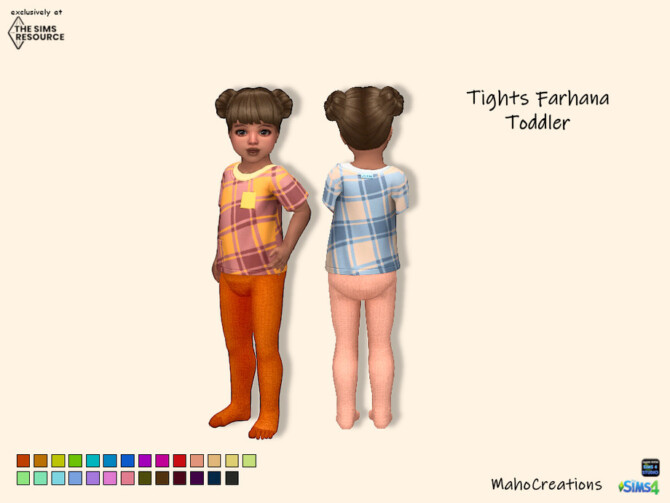 Sims 4 Tights Farhana Toddler by MahoCreations at TSR