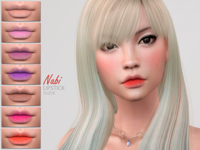 Sims 4 Nabi Lipstick N26 by Suzue at TSR