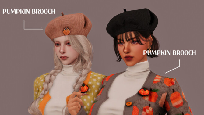 Sims 4 Pumpkin Outfit Set at RIMINGs