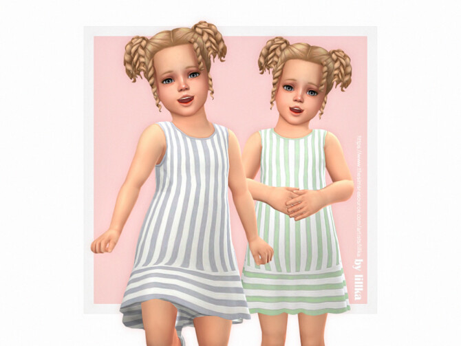 Sims 4 Maresa Dress by lillka at TSR