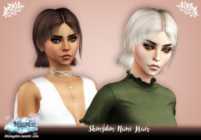 Sims 4 Shimydim Nami Hair at Shimydim Sims