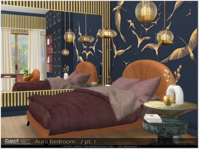 Sims 4 Aura bedroom Pt.I by Severinka at TSR