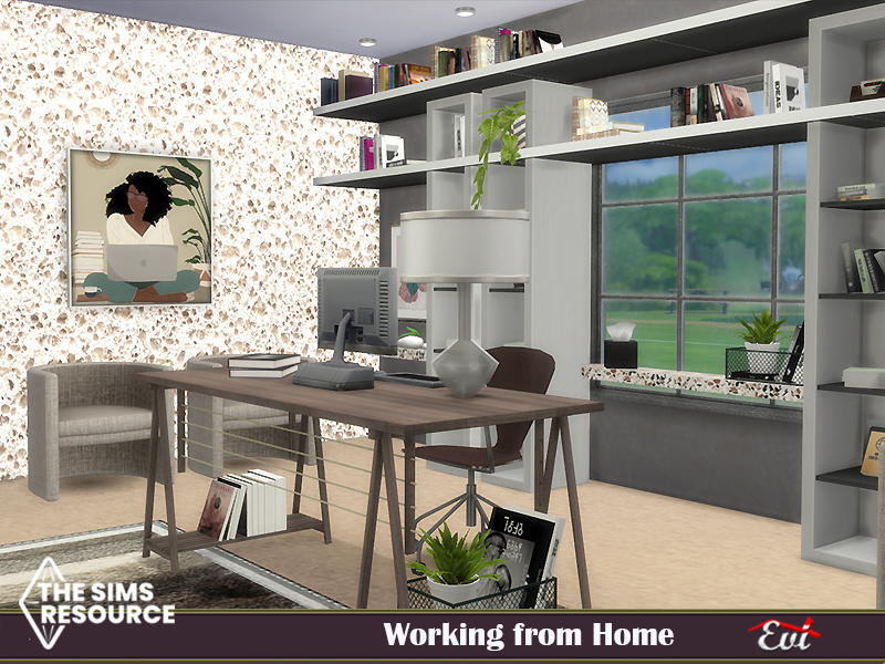 Working from home by evi at TSR » Sims 4 Updates