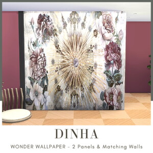 WONDER WALLPAPER – 2 Panels & Matching Walls at Dinha Gamer