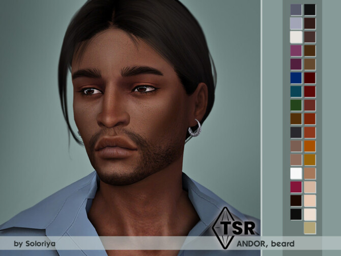 Sims 4 Beard Andor by soloriya at TSR