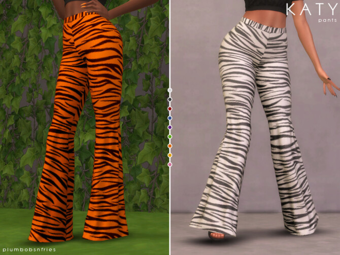Sims 4 KATY pants by Plumbobs n Fries at TSR