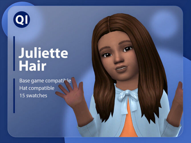 Sims 4 Juliette Hair by qicc at TSR