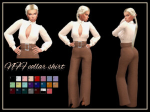 NFF collar shirt by Nadiafabulousflow at TSR