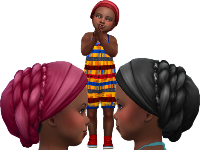 Sims 4 Wrap mid twist toddlers by TrudieOpp at TSR