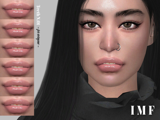 Sims 4 IMF Teeth N.01 by IzzieMcFire at TSR
