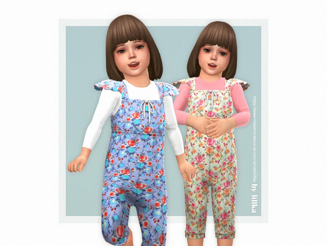 Sims 4 Rose Jumpsuit by lillka at TSR
