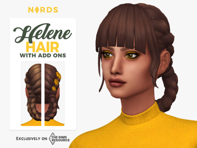 Sims 4 Helene Hair by Nords at TSR