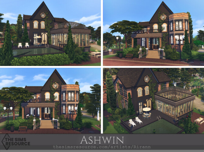 Sims 4 Ashwin House by Rirann at TSR