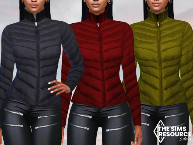 Sims 4 Winter Puffer Jacket by Saliwa at TSR