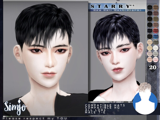 Sims 4 Male Hairstyle by KIMSimjo at TSR