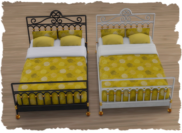 Sims 4 Country life bed recolors by Chalipo at All 4 Sims
