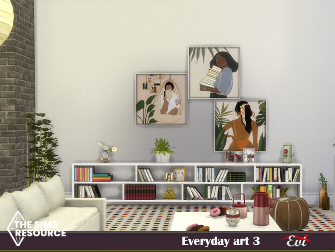 Sims 4 Everyday Art 3 by evi at TSR
