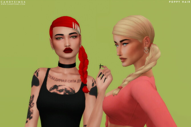 Sims 4 POPPY HAIR at Candy Sims 4