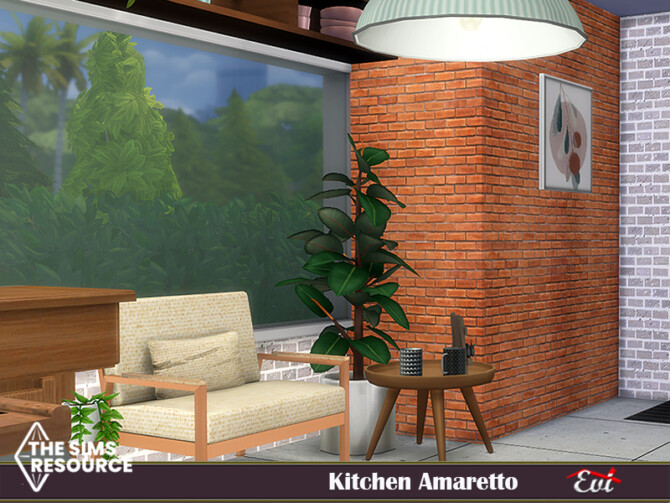 Sims 4 Kitchen Amaretto by evi at TSR