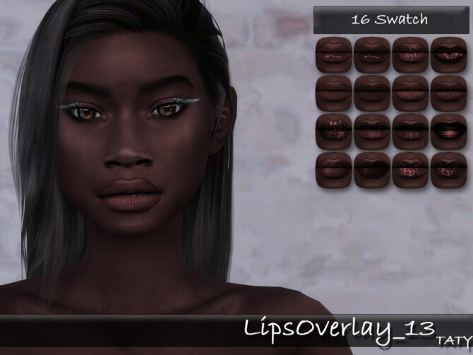 Sims 4 Lips Overlay 13 by tatygagg at TSR