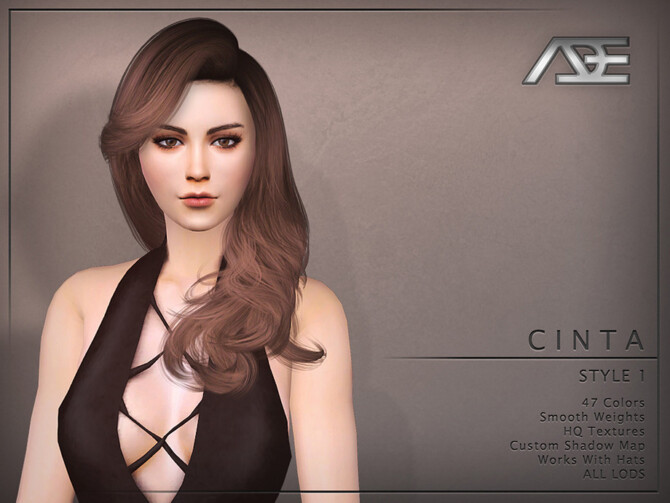 Sims 4 Cinta Style 1 (Hairstyle) by Ade Darma at TSR
