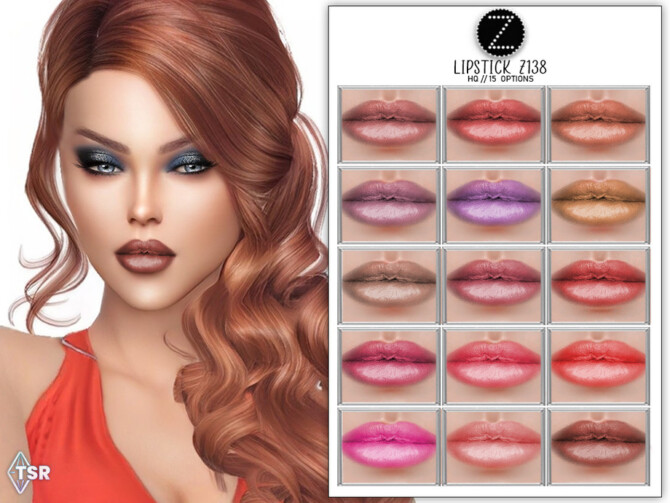 Sims 4 LIPSTICK Z138 by ZENX at TSR