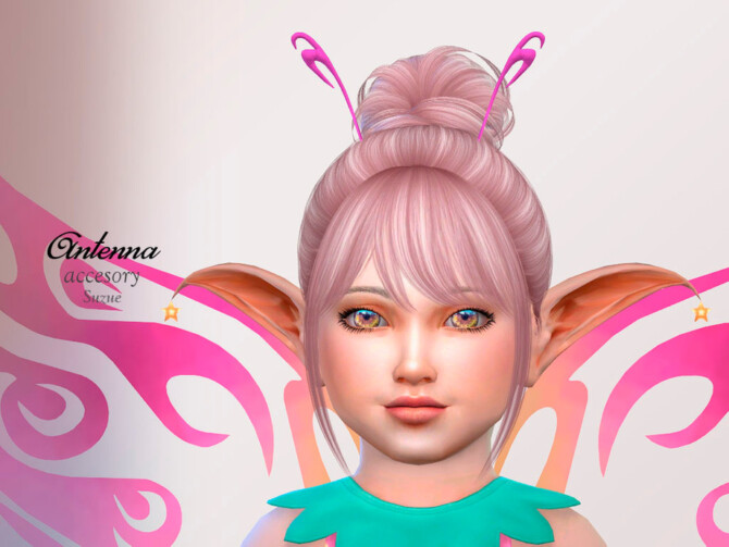 Sims 4 Butterfly Antenna Headdress Toddler by Suzue at TSR