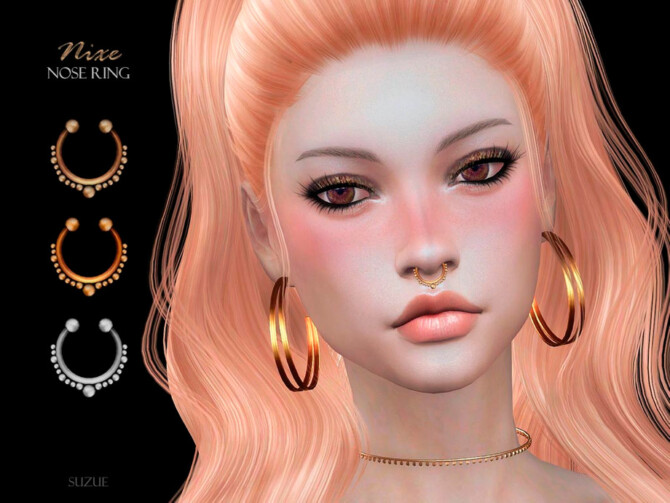 Sims 4 Nixe Piercing by Suzue at TSR