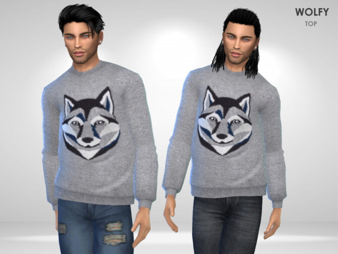 Sims 4 Wolfy Top by Puresim at TSR