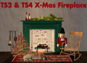 X-Mas fireplace at Riekus13